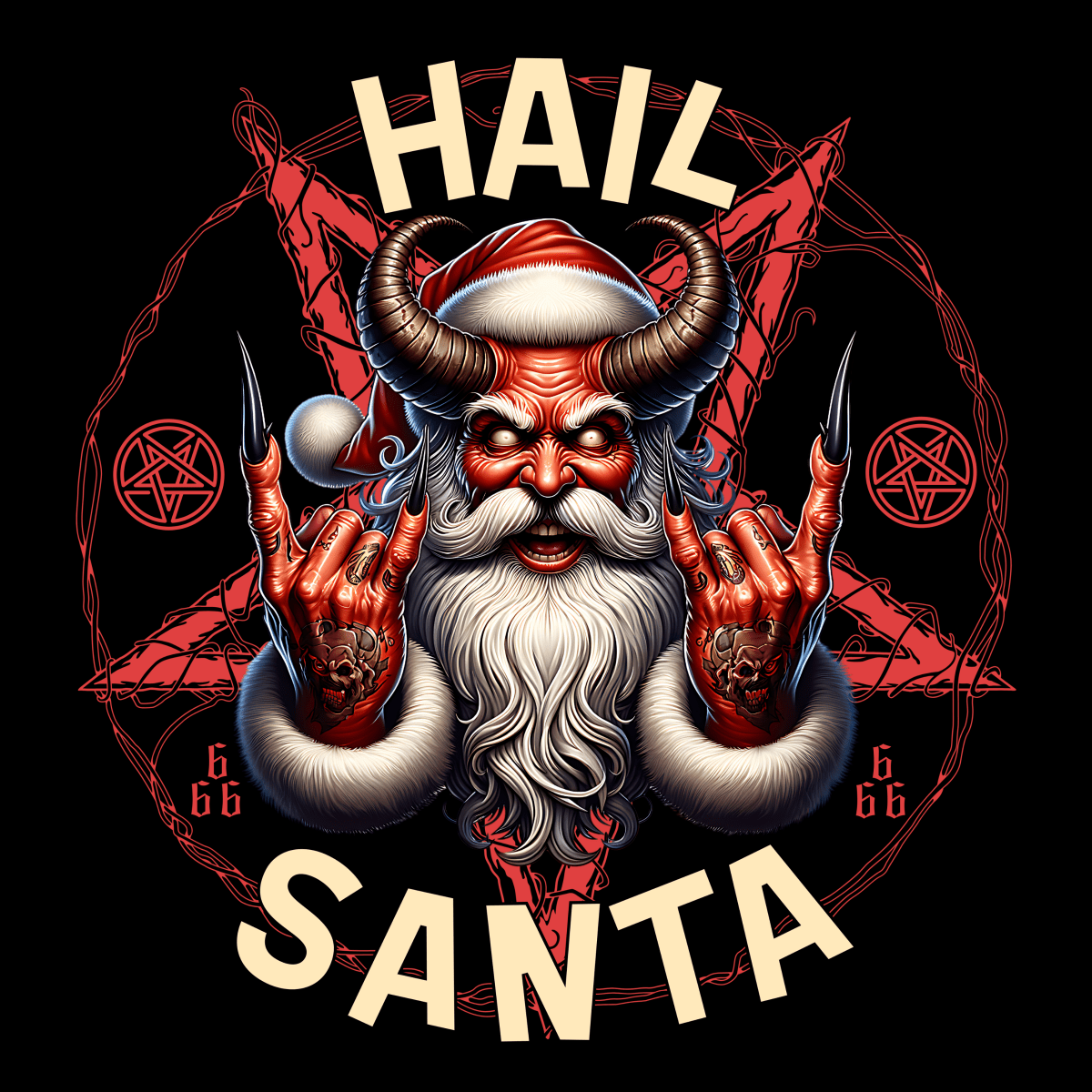 Hail Santa Christmas Unisex T-Shirt - T - Generates