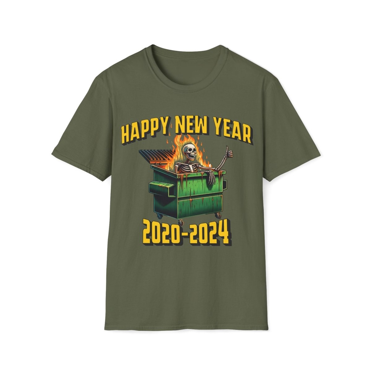 Happy New Years 2020 - 2024 Dumpster Fire Unisex T-Shirt - T - Generates