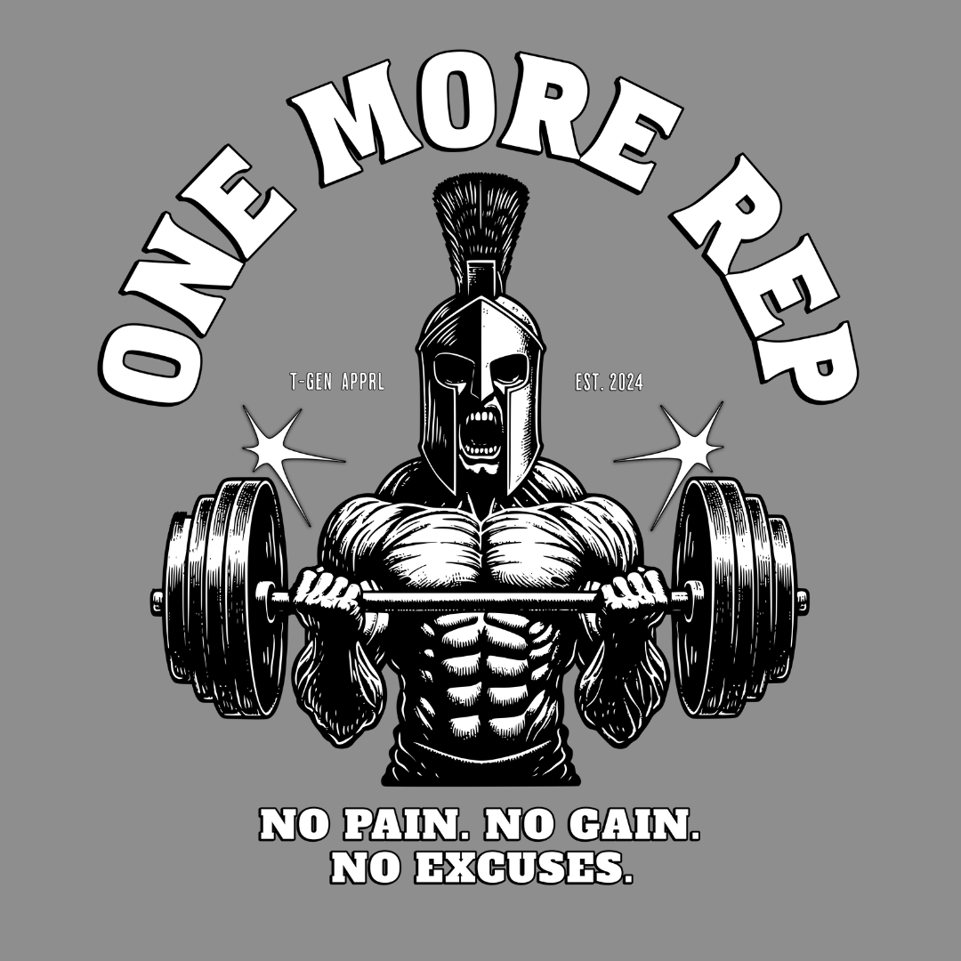 One More Rep Spartan Unisex T-Shirt - T - Generates