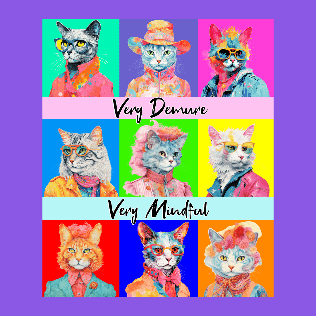 Very Demure Very Mindful Cats Unisex T-Shirt - T - Generates