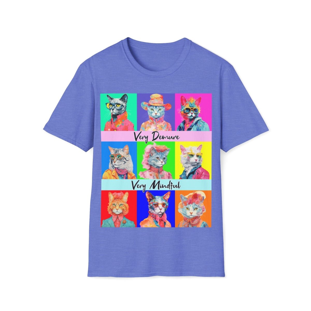 Very Demure Very Mindful Cats Unisex T-Shirt - T - Generates