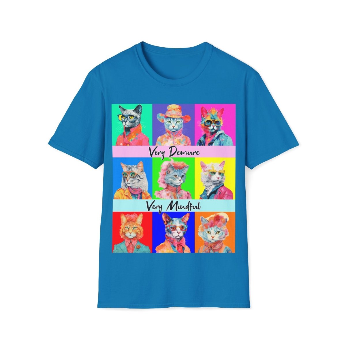 Very Demure Very Mindful Cats Unisex T-Shirt - T - Generates
