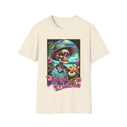 Aloha Beaches Skeleton Unisex T-Shirt - T - Generates
