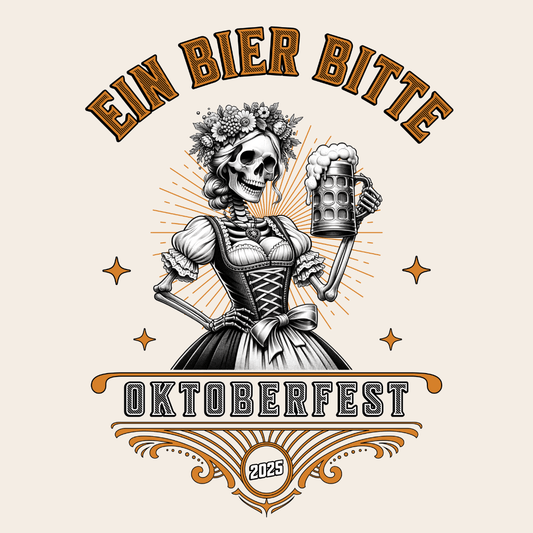 Ein Bier Bitte (One Beer Please) Female Oktoberfest 2025 Unisex T-Shirt - T - Generates