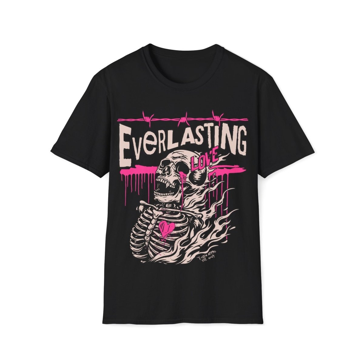 Everlasting Love Skeleton Vampire Unisex T-Shirt - T - Generates