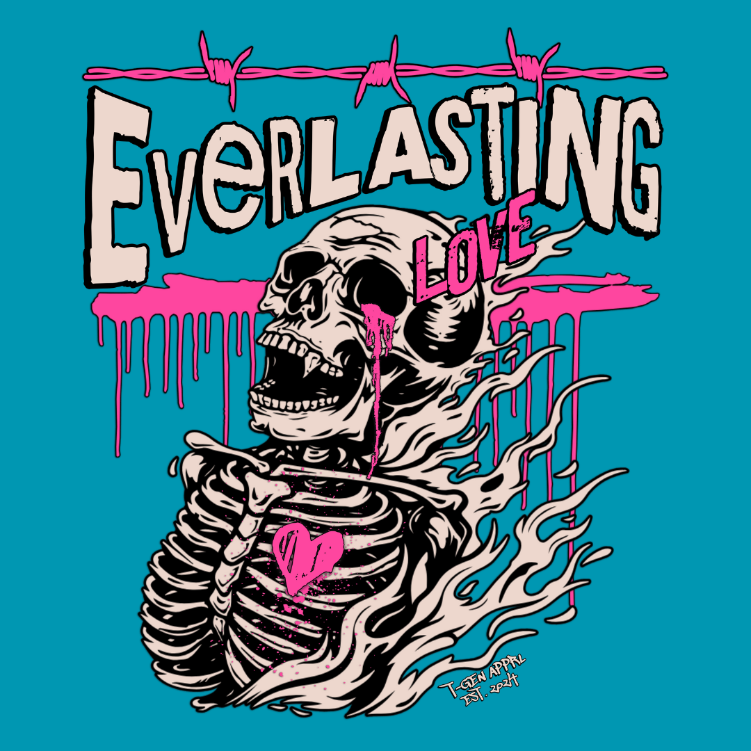 Everlasting Love Skeleton Vampire Unisex T-Shirt - T - Generates