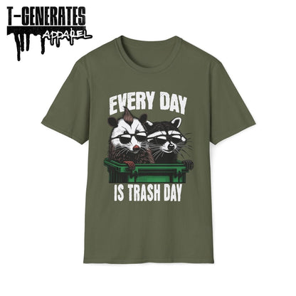 Everyday is Trash Day Racoon Possum Unisex T-Shirt - T - Generates