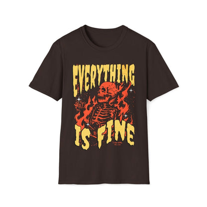 Everything Is Fine Unisex T-Shirt - T - Generates