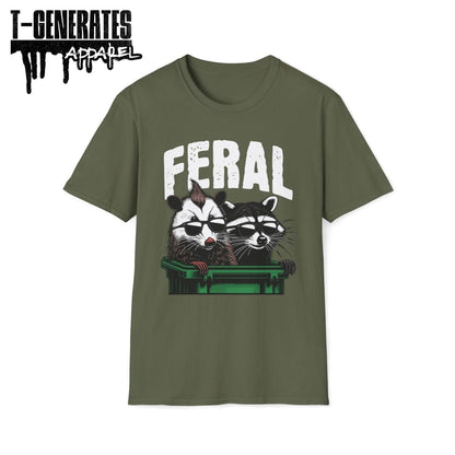 Feral Raccon Possum Trash Panda Unisex T-Shirt - T - Generates