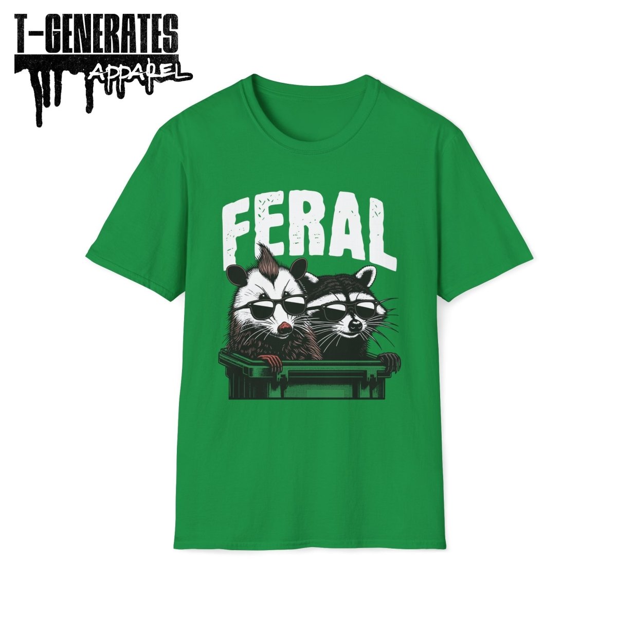 Feral Raccon Possum Trash Panda Unisex T-Shirt - T - Generates