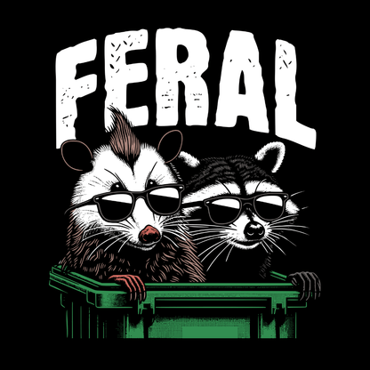 Feral Raccon Possum Trash Panda Unisex T-Shirt - T - Generates