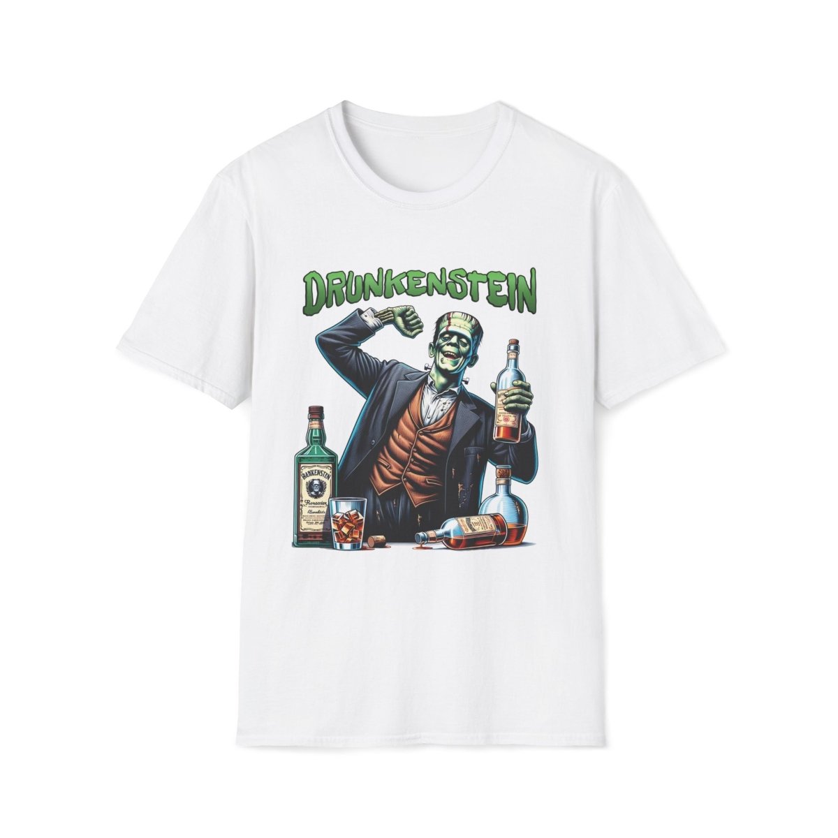 Frankenstein Drunkenstein Halloween Unisex T-Shirt - T - Generates