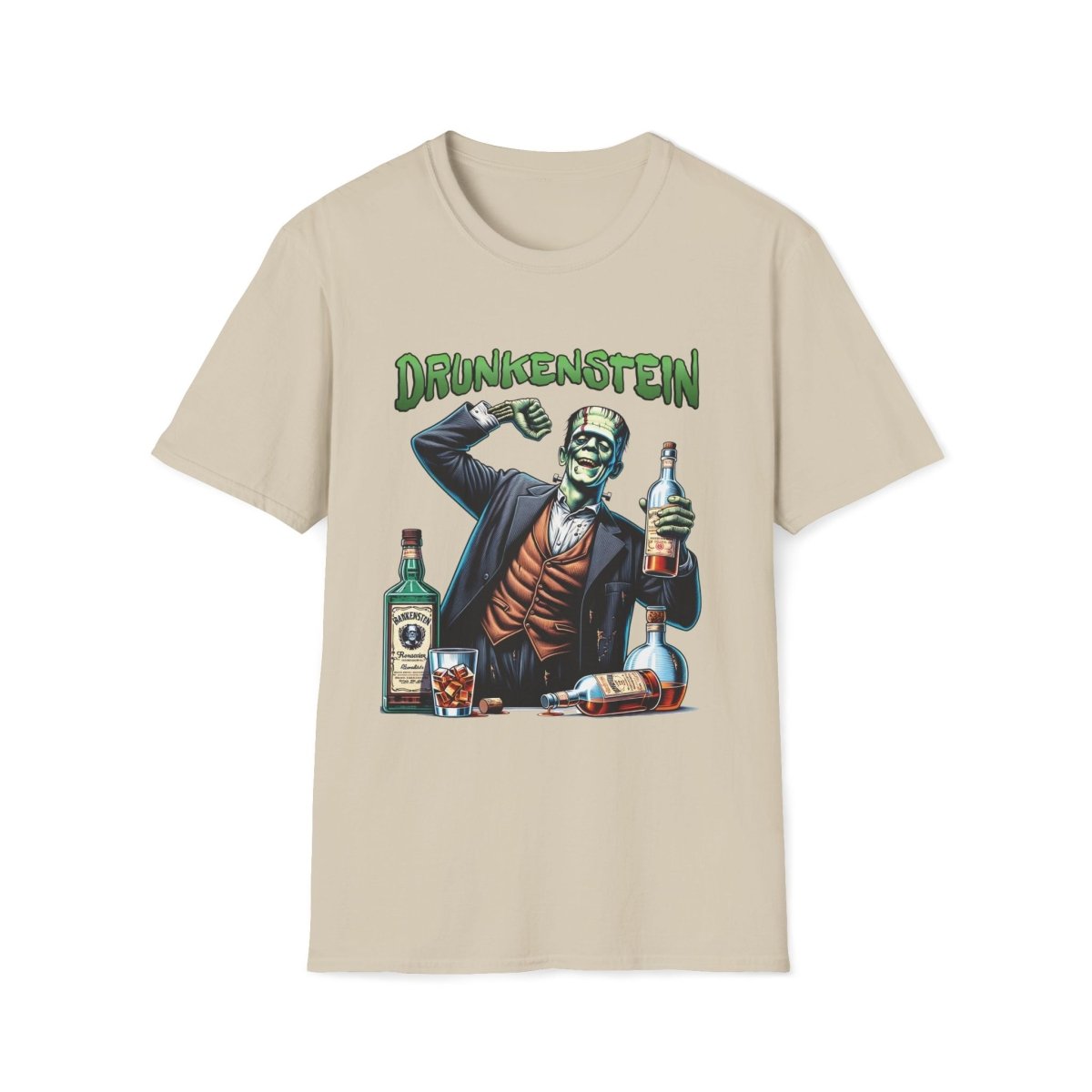 Frankenstein Drunkenstein Halloween Unisex T-Shirt - T - Generates