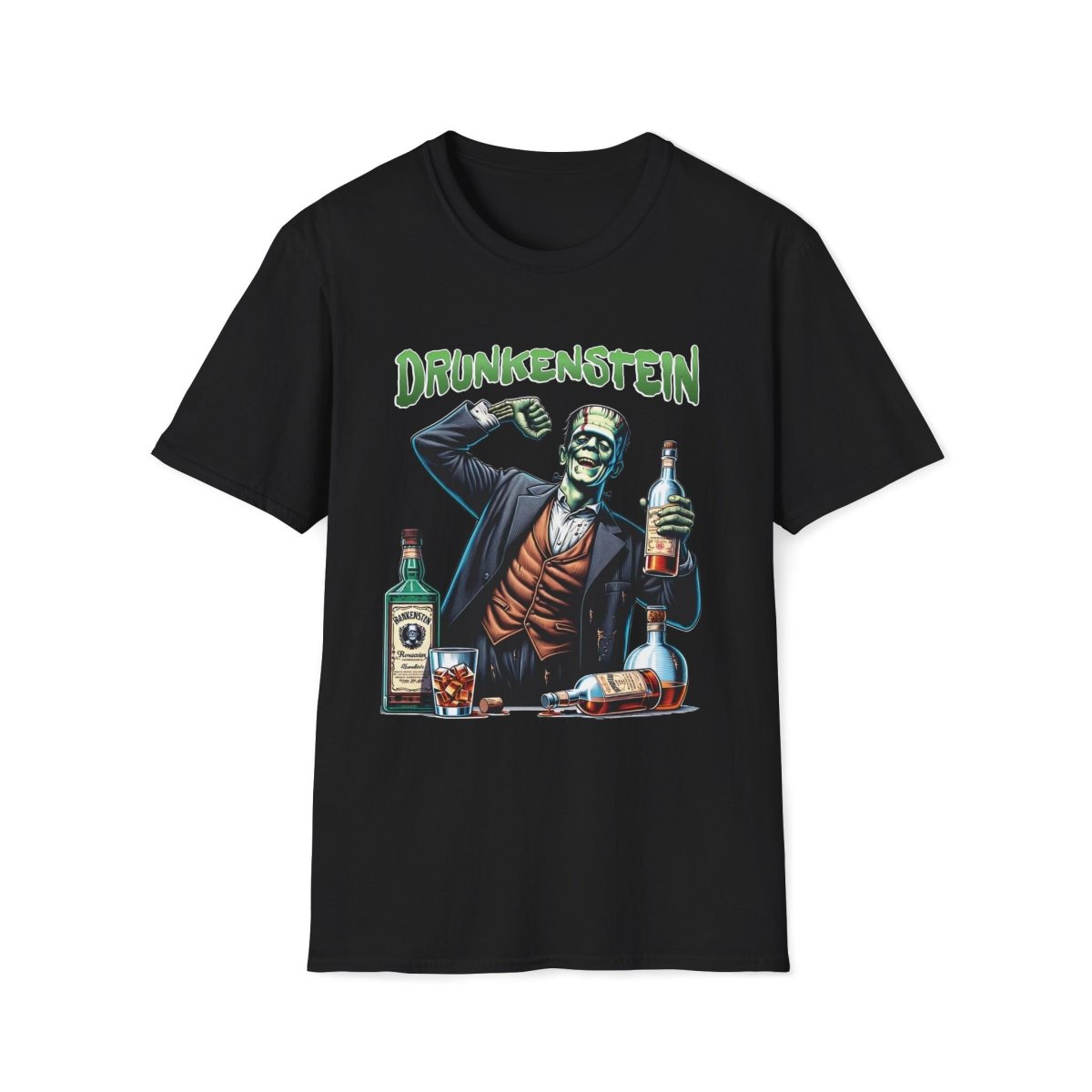 Frankenstein Drunkenstein Halloween Unisex T-Shirt - T - Generates