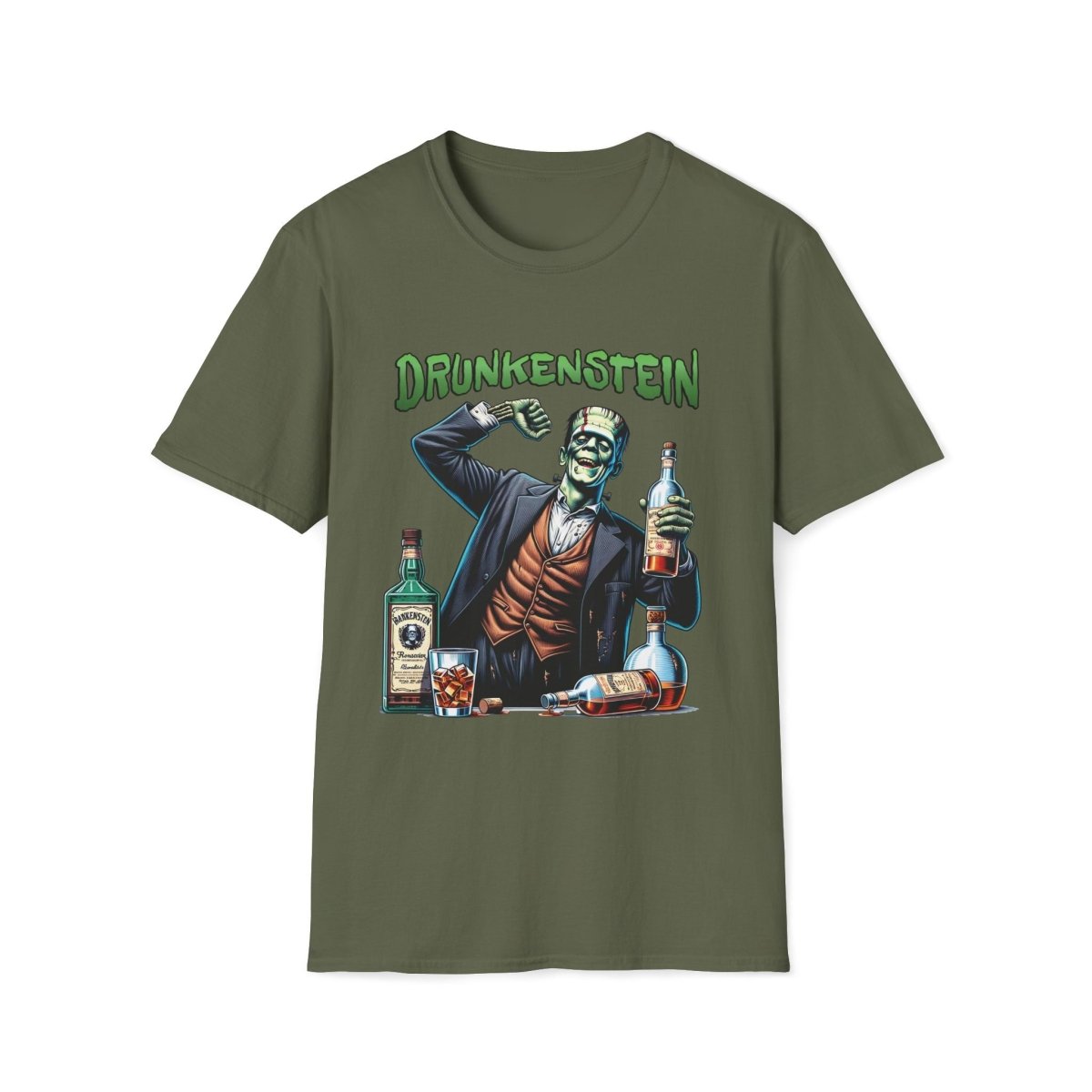 Frankenstein Drunkenstein Halloween Unisex T-Shirt - T - Generates