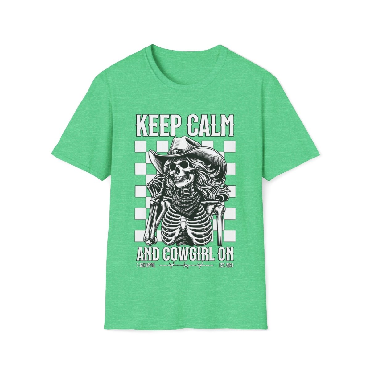 Keep Calm And Cowgirl On Unisex T-Shirt - T - Generates