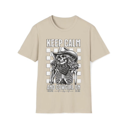 Keep Calm And Cowgirl On Unisex T-Shirt - T - Generates