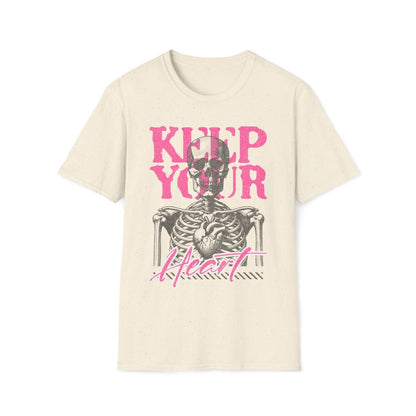 Keep Your Heart Emo Valentines Day Unisex T-Shirt - T - Generates