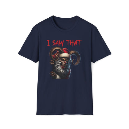 Krampus I Saw That Christmas Unisex T-Shirt - T - Generates
