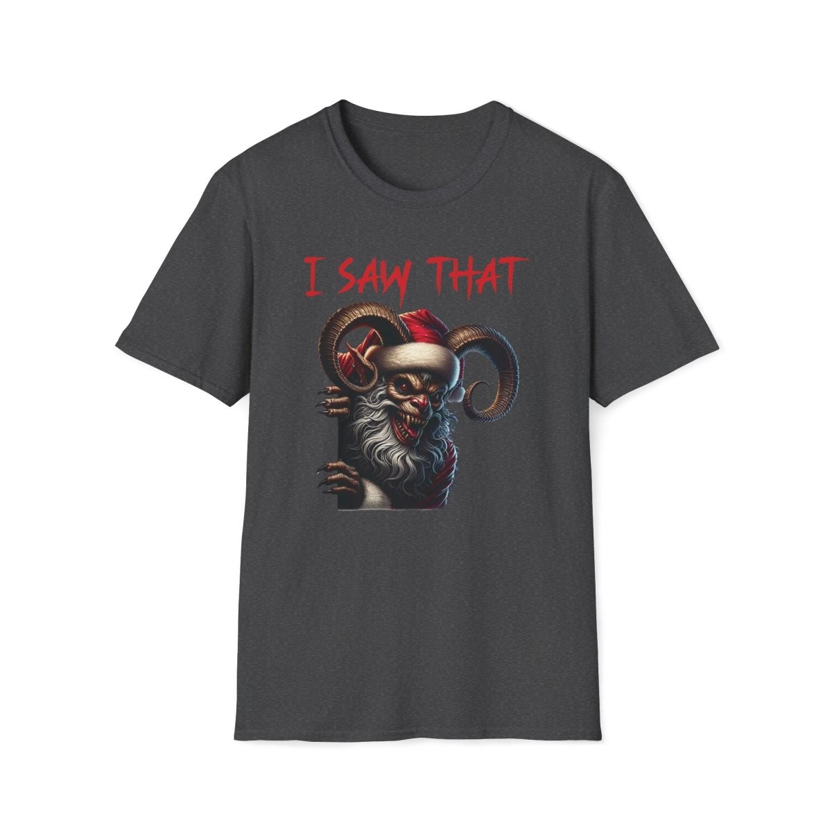 Krampus I Saw That Christmas Unisex T-Shirt - T - Generates
