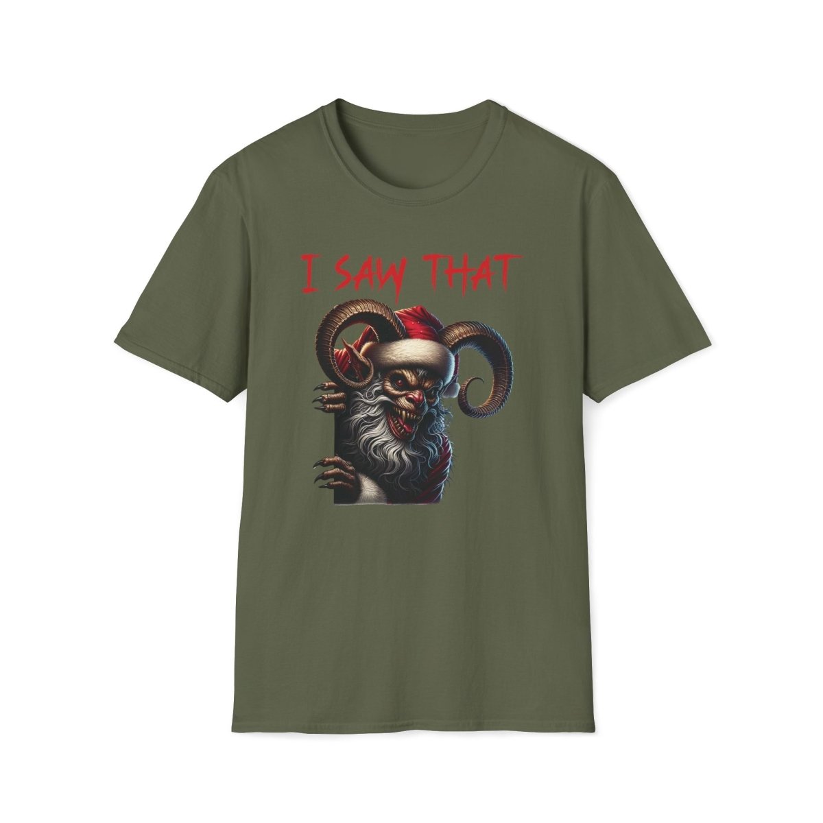 Krampus I Saw That Christmas Unisex T-Shirt - T - Generates