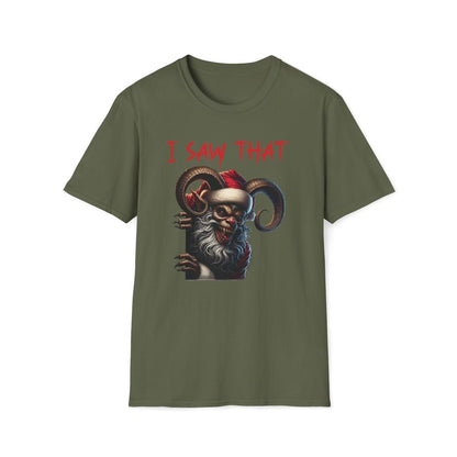 Krampus I Saw That Christmas Unisex T-Shirt - T - Generates