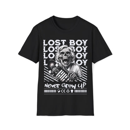Lost Boy Never Grow Up Skateboarding Unisex T-Shirt - T - Generates
