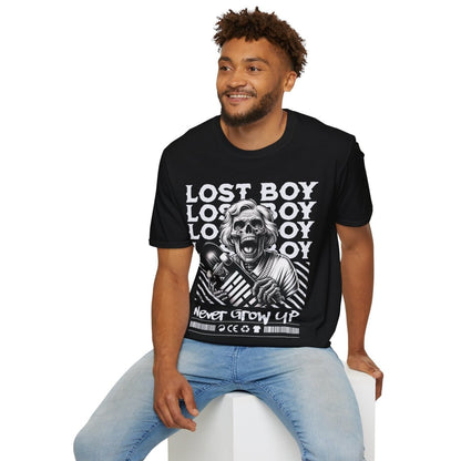 Lost Boy Never Grow Up Skateboarding Unisex T-Shirt - T - Generates