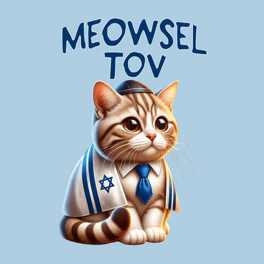 Meowsel Tov Hanukkah Unisex T-Shirt - T - Generates