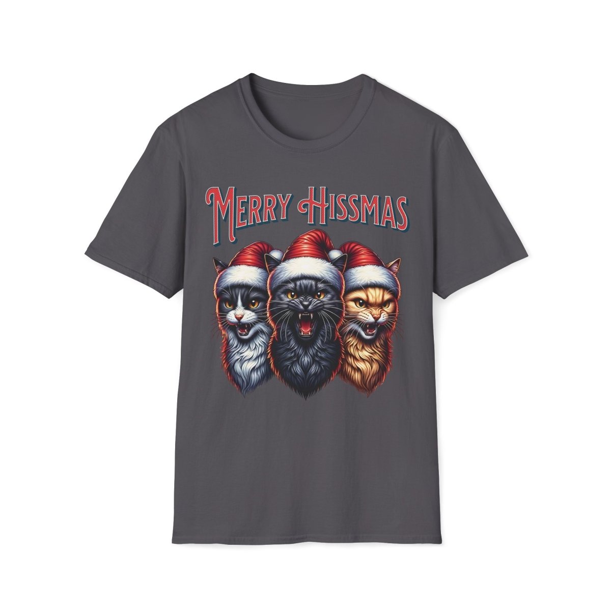 Merry Hissmas Cat Christmas Unisex T-Shirt - T - Generates
