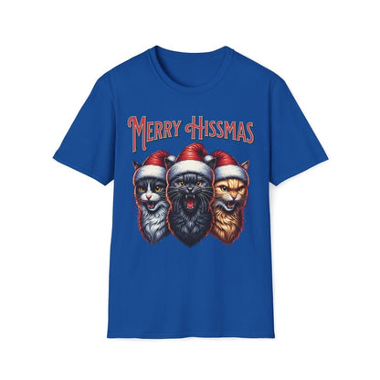 Merry Hissmas Cat Christmas Unisex T-Shirt - T - Generates