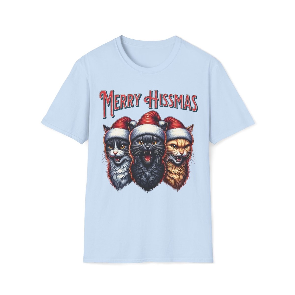 Merry Hissmas Cat Christmas Unisex T-Shirt - T - Generates