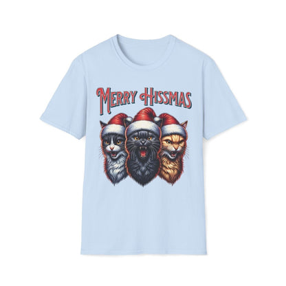 Merry Hissmas Cat Christmas Unisex T-Shirt - T - Generates