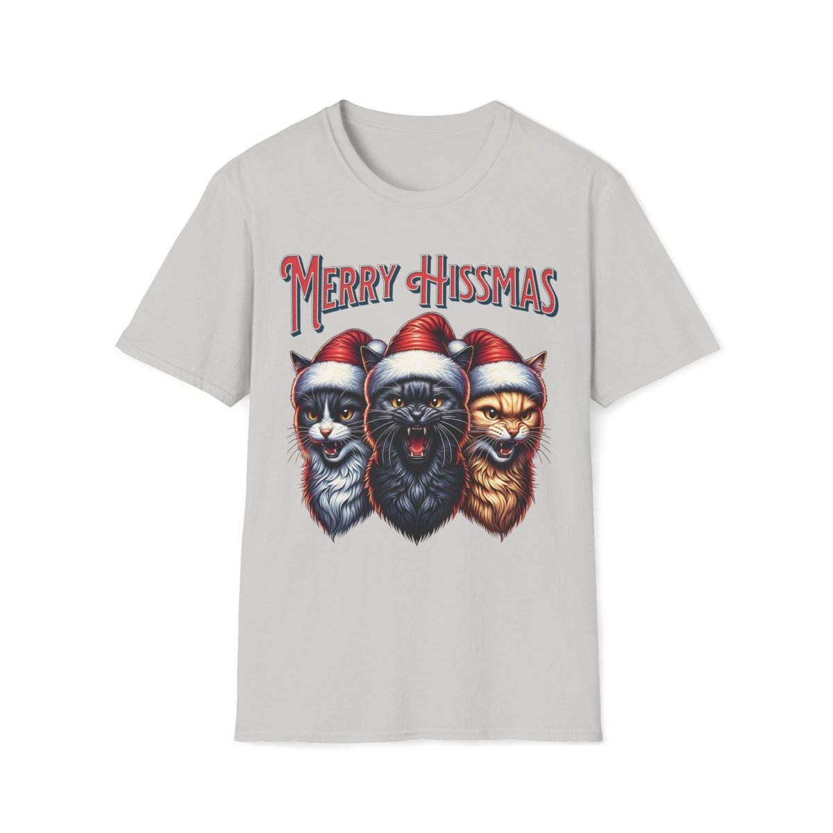 Merry Hissmas Cat Christmas Unisex T-Shirt - T - Generates