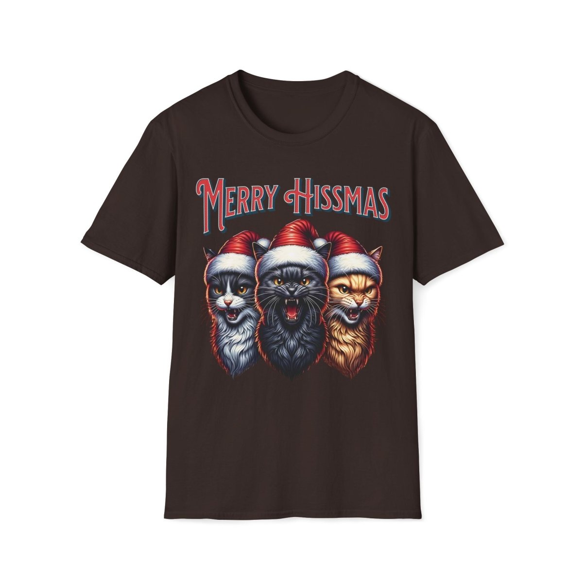 Merry Hissmas Cat Christmas Unisex T-Shirt - T - Generates