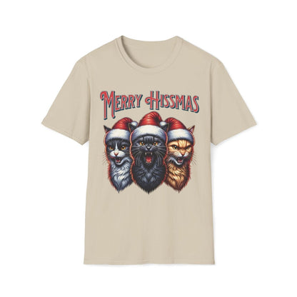 Merry Hissmas Cat Christmas Unisex T-Shirt - T - Generates