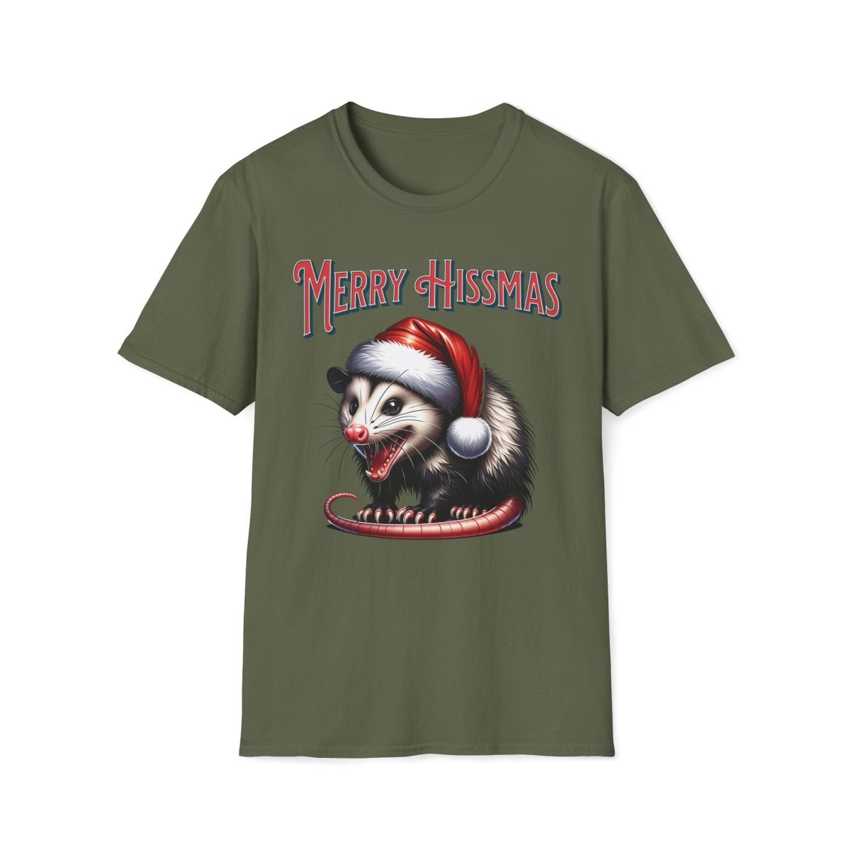 Merry Hissmas Possum Christmas Unisex Shirt - T - Generates