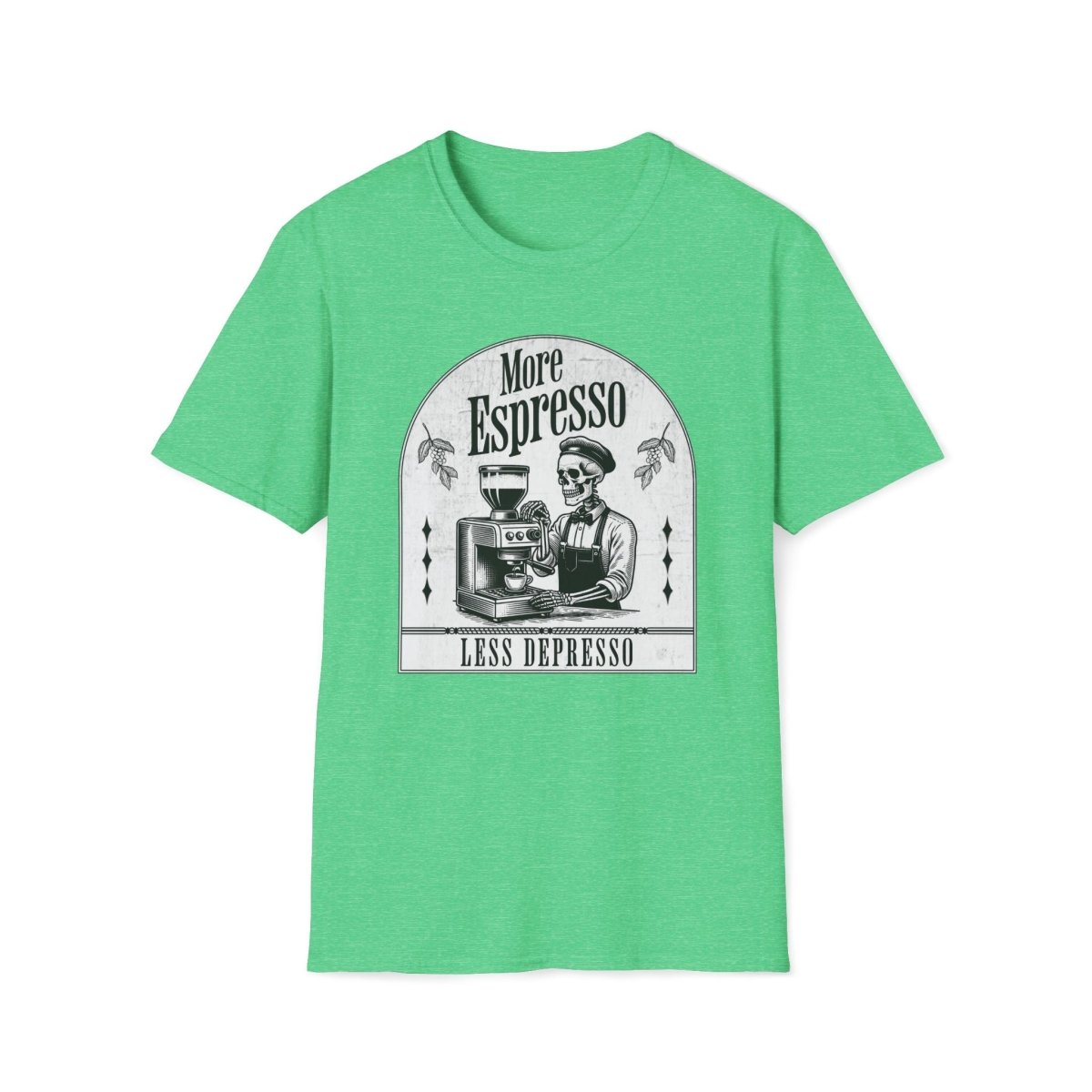 More Espresso Less Depresso Unisex T-Shirt - T - Generates