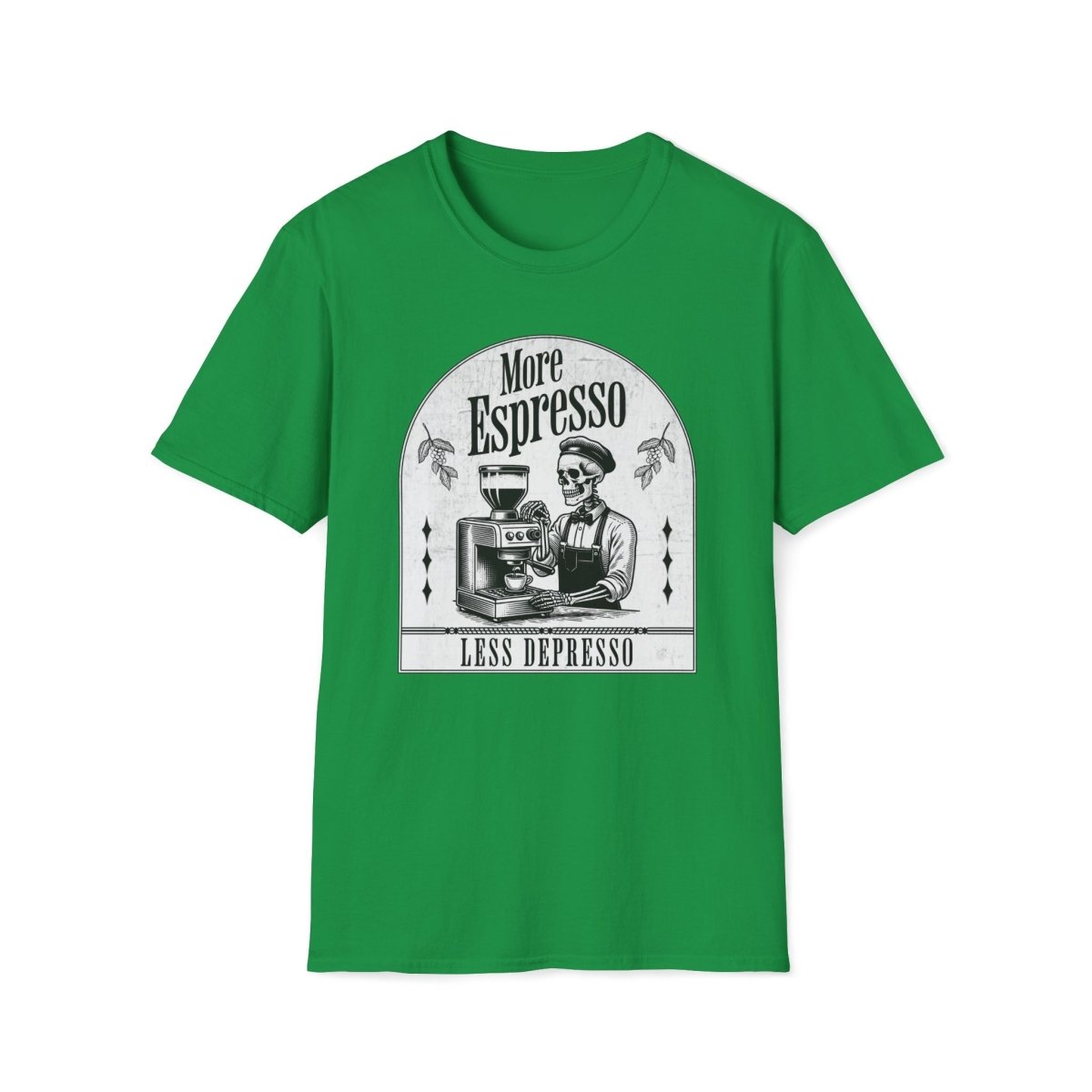 More Espresso Less Depresso Unisex T-Shirt - T - Generates
