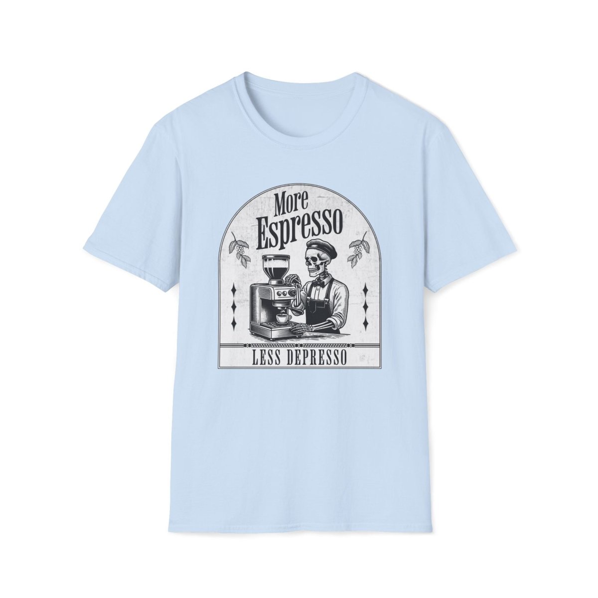 More Espresso Less Depresso Unisex T-Shirt - T - Generates