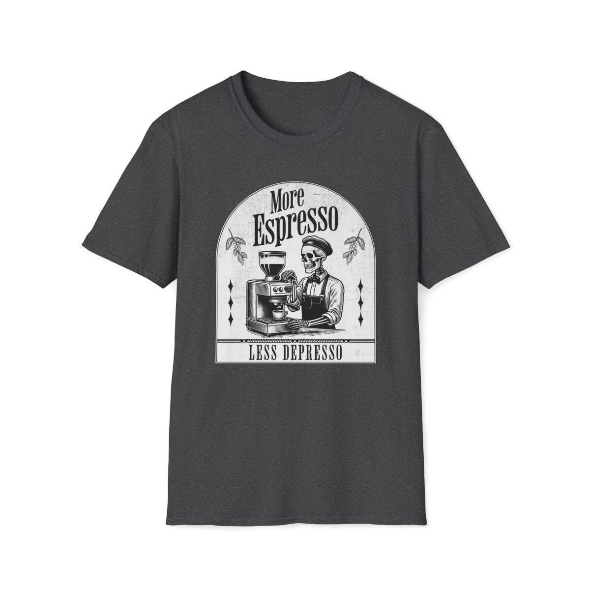 More Espresso Less Depresso Unisex T-Shirt - T - Generates