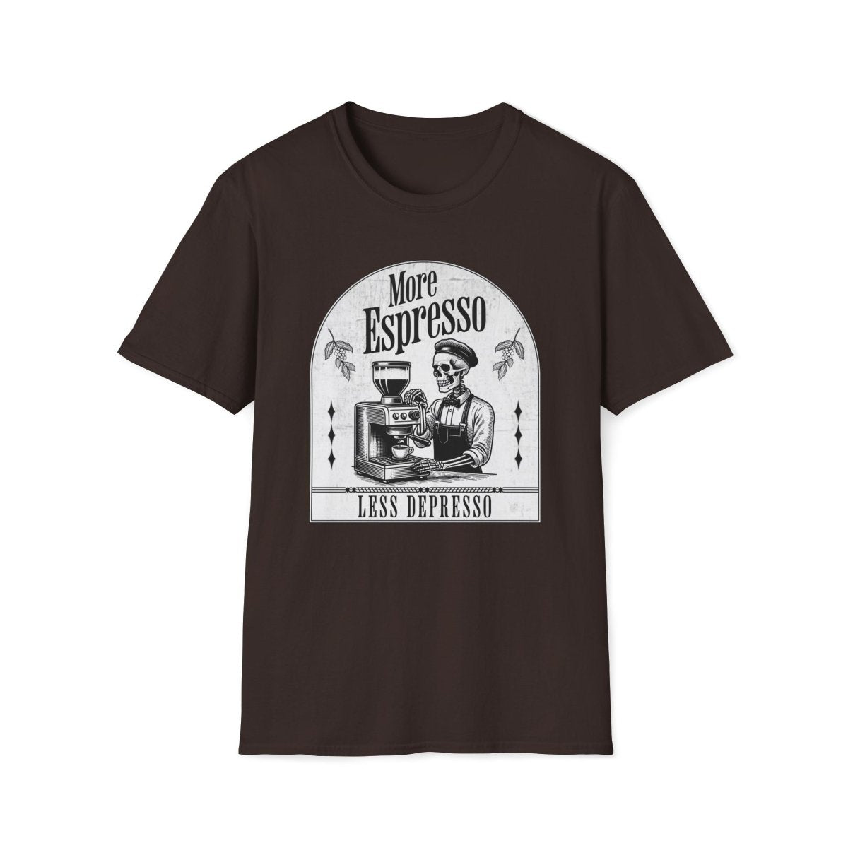 More Espresso Less Depresso Unisex T-Shirt - T - Generates