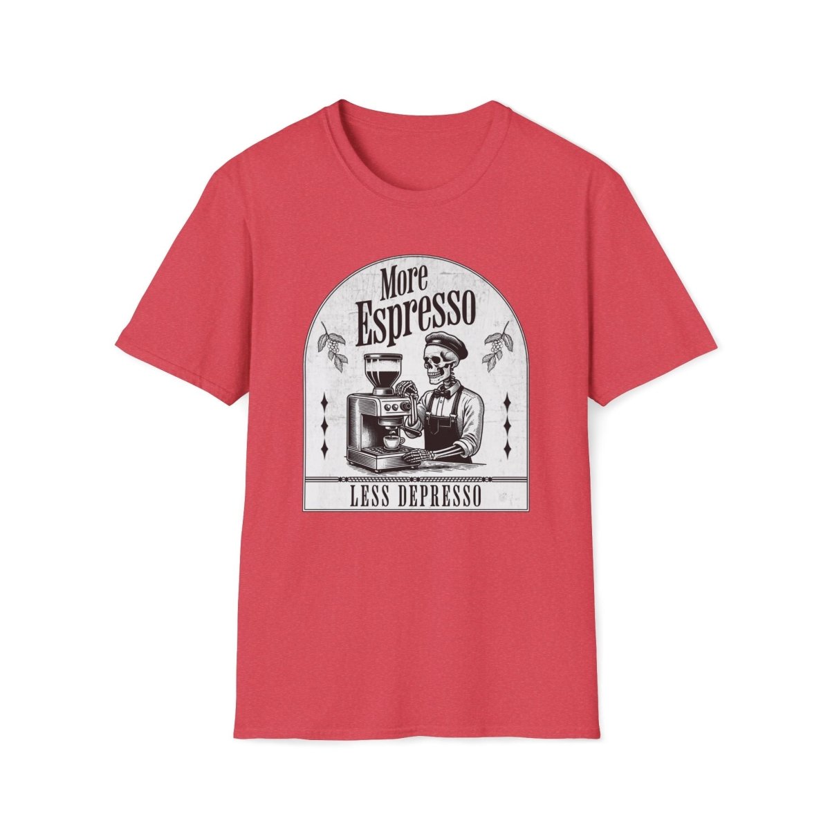 More Espresso Less Depresso Unisex T-Shirt - T - Generates