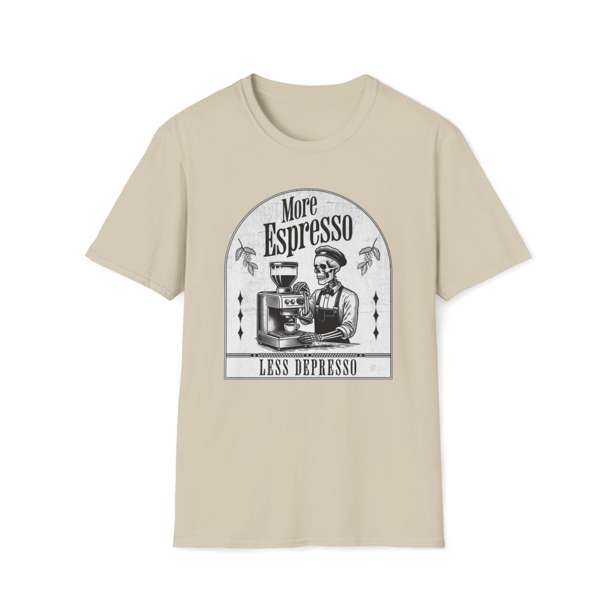 More Espresso Less Depresso Unisex T-Shirt - T - Generates
