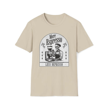 More Espresso Less Depresso Unisex T-Shirt - T - Generates