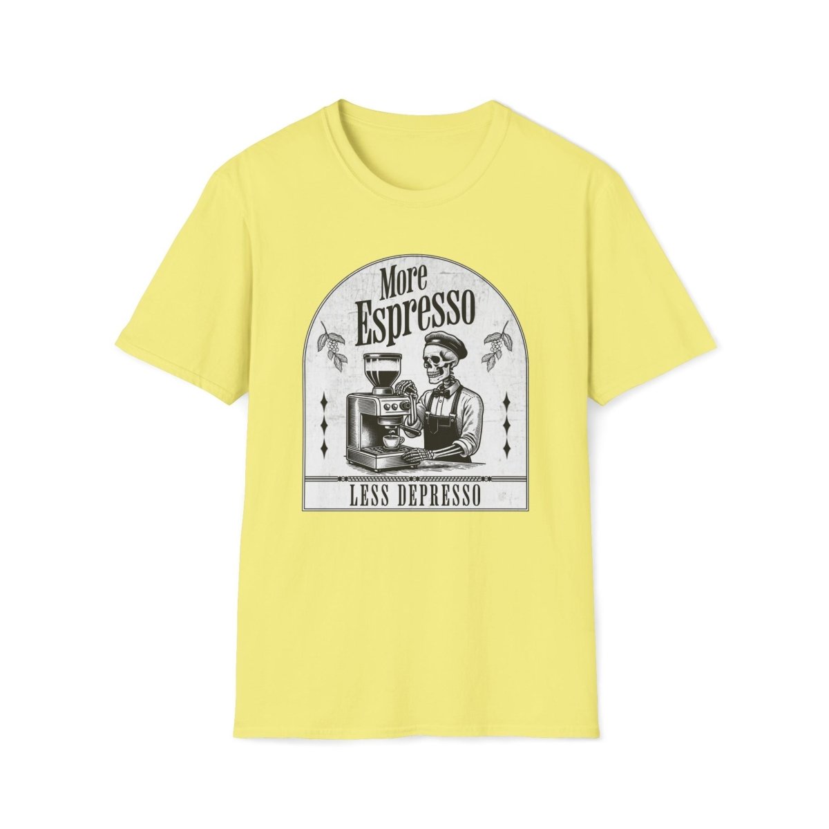 More Espresso Less Depresso Unisex T-Shirt - T - Generates