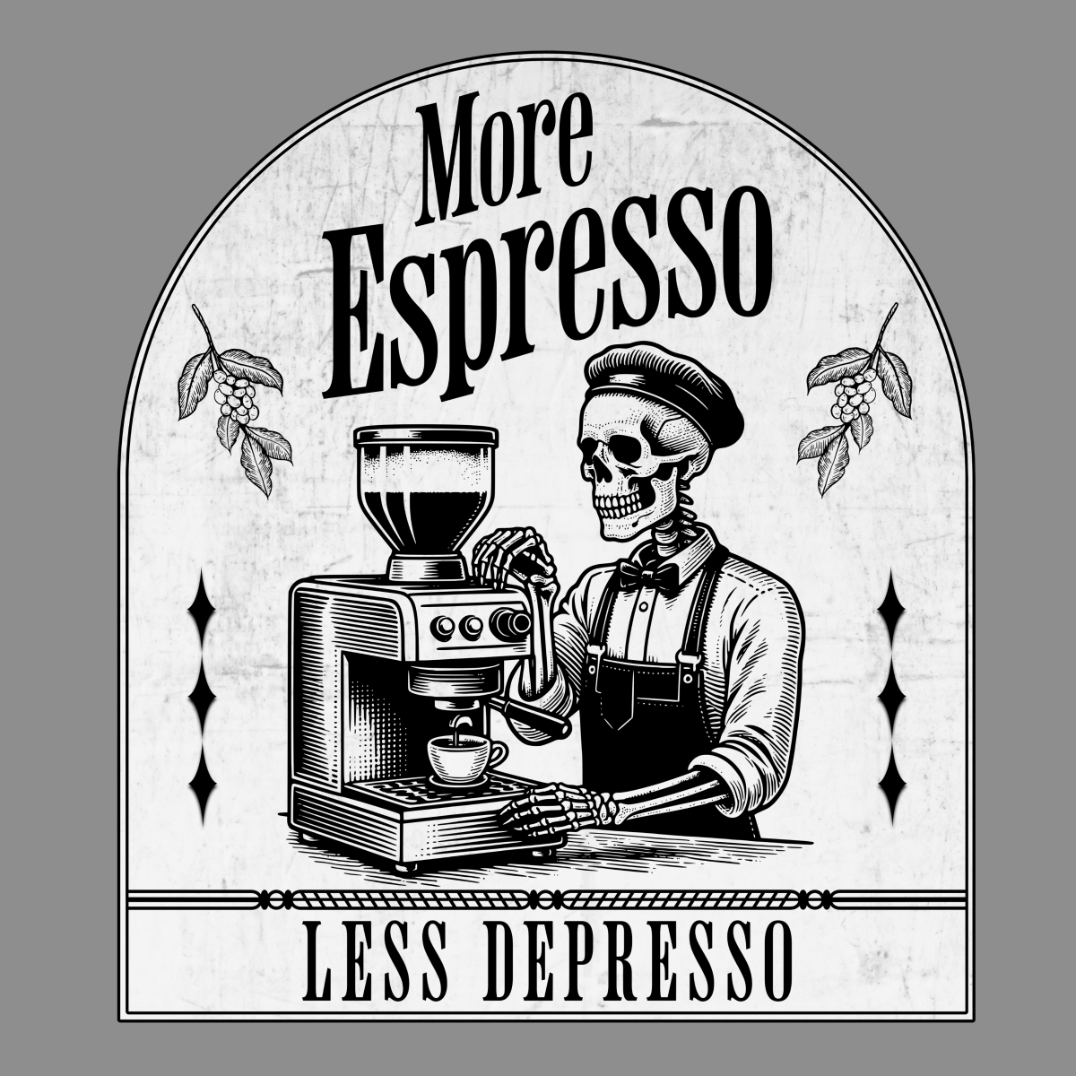 More Espresso Less Depresso Unisex T-Shirt - T - Generates