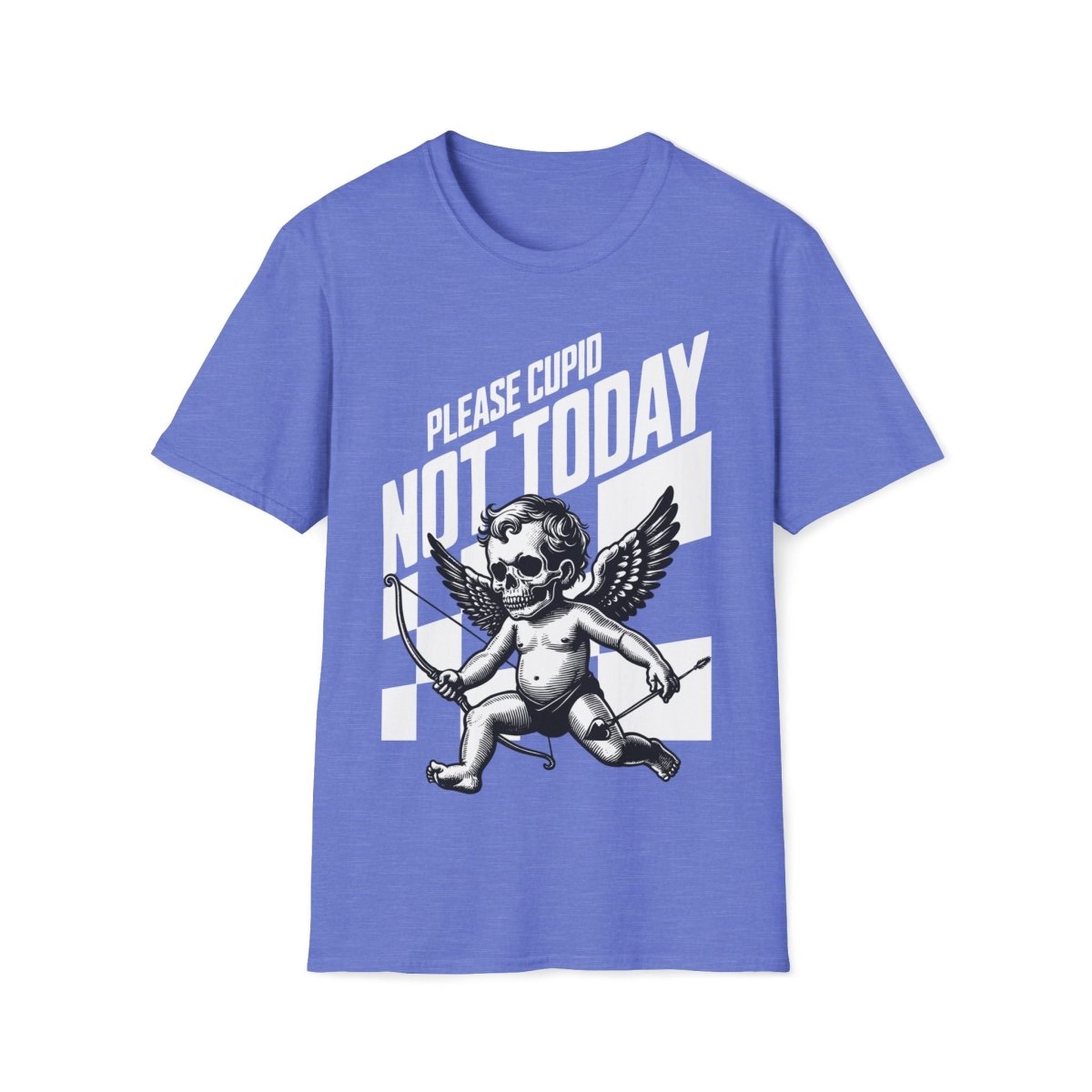 Not Today Cupid Skeleton Valentines Day Unisex T-Shirt - T - Generates