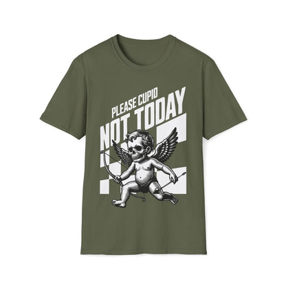 Not Today Cupid Skeleton Valentines Day Unisex T-Shirt - T - Generates