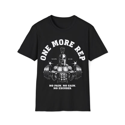 One More Rep Spartan Unisex T-Shirt - T - Generates